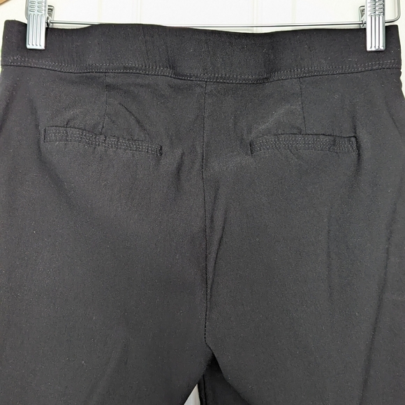 Retrology Women's Black Pants With Open Bow Detailing At The Hem - Picture 4 of 5